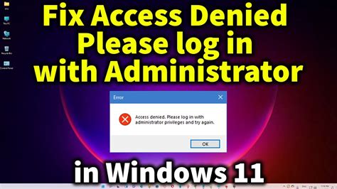 how to fix access denied